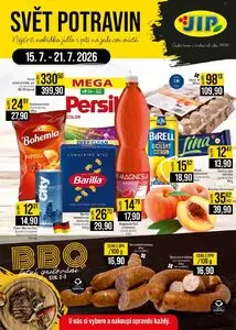 Akční leták JIP, platný od 2026-07-15 do 2026-07-21.