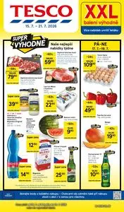 Akční leták TESCO, platný od 2026-07-15 do 2026-07-21.