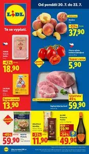 Akční leták LIDL, platný od 2026-07-20 do 2026-07-22.