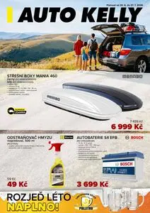 Akční leták AUTO KELLY, platný od 2026-06-30 do 2026-07-27.