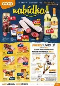 Akční leták COOP TUTY, platný od 2026-07-15 do 2026-07-28.