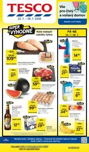 Akční leták TESCO, platný od 2026-07-22 do 2026-07-28.