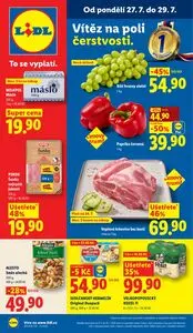 Akční leták LIDL, platný od 2026-07-27 do 2026-07-29.