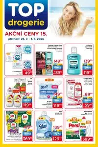 Akční leták Top Drogerie, platný od 2026-07-23 do 2026-08-01.