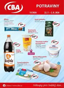 Akční leták CBA, platný od 2026-07-22 do 2026-08-02.