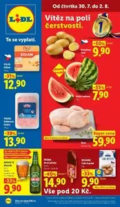 Akční leták LIDL, platný od 2026-07-30 do 2026-08-02.