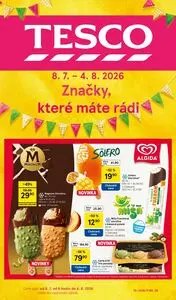 Akční leták TESCO, platný od 2026-07-08 do 2026-08-04.