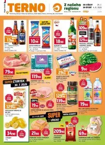 Akční leták COOP TERNO, platný od 2026-07-29 do 2026-08-04.