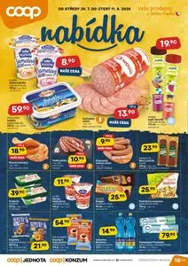 Akční leták COOP, platný od 2026-07-29 do 2026-08-11.
