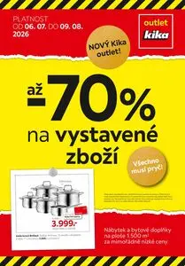 Akční leták kika, platný od 2026-07-06 do 2026-08-09.