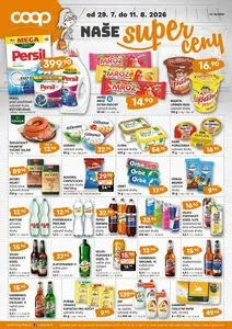 Akční leták COOP, platný od 2026-07-29 do 2026-08-11.