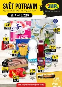 Akční leták JIP, platný od 2026-07-29 do 2026-08-11.
