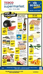 Akční leták TESCO, platný od 2026-08-05 do 2026-08-11.