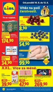 Akční leták LIDL, platný od 2026-08-10 do 2026-08-12.