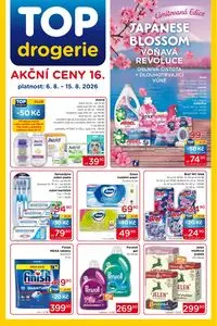 Akční leták Top Drogerie, platný od 2026-08-06 do 2026-08-15.
