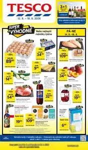 Akční leták TESCO, platný od 2026-08-12 do 2026-08-18.