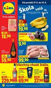 Akční leták LIDL, platný od 2026-08-17 do 2026-08-19.