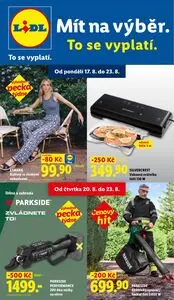 Akční leták LIDL, platný od 2026-08-17 do 2026-08-23.
