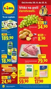 Akční leták LIDL, platný od 2026-08-20 do 2026-08-23.