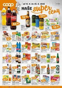 Akční leták COOP TERNO, platný od 2026-08-12 do 2026-08-25.