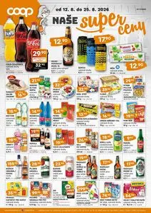 Akční leták COOP, platný od 2026-08-12 do 2026-08-25.