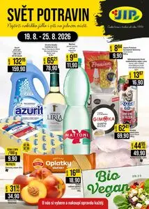 Akční leták JIP, platný od 2026-08-19 do 2026-08-25.