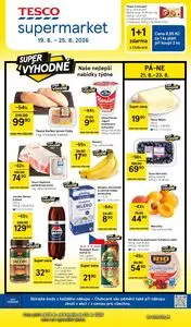 Akční leták TESCO, platný od 2026-08-19 do 2026-08-25.