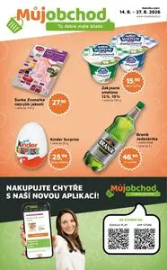 Akční leták Můj obchod, platný od 2026-08-14 do 2026-08-27.