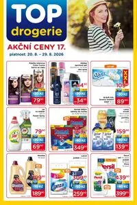 Akční leták Top Drogerie, platný od 2026-08-20 do 2026-08-29.