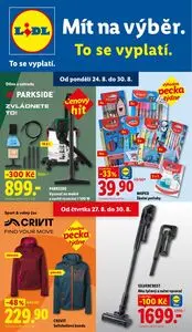 Akční leták LIDL, platný od 2026-08-24 do 2026-08-30.