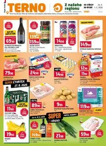 Akční leták COOP TERNO, platný od 2026-08-26 do 2026-09-01.