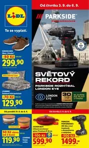 Akční leták LIDL, platný od 2026-08-31 do 2026-09-06.
