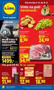 Akční leták LIDL, platný od 2026-09-03 do 2026-09-06.