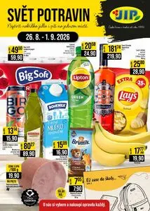 Akční leták JIP, platný od 2026-08-26 do 2026-09-01.