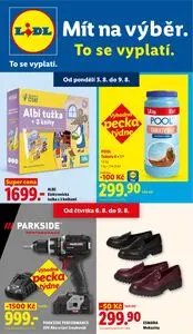Akční leták LIDL, platný od 2026-08-03 do 2026-09-09.