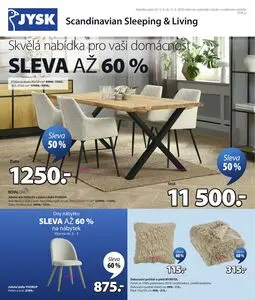 Akční leták Jysk, platný od 2026-08-12 do 2026-09-15.