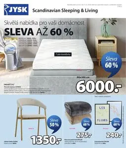 Akční leták Jysk, platný od 2026-08-26 do 2026-09-15.