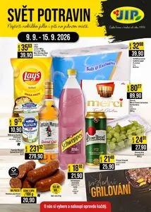 Akční leták JIP, platný od 2026-09-09 do 2026-09-15.