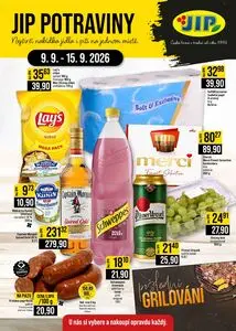Akční leták JIP, platný od 2026-09-09 do 2026-09-15.