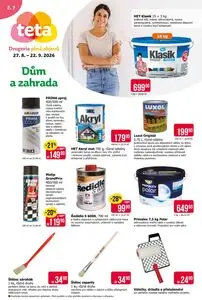Akční leták Teta drogerie, platný od 2026-08-27 do 2026-09-22.