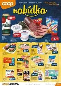 Akční leták COOP, platný od 2026-09-09 do 2026-09-22.
