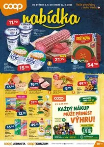 Akční leták COOP, platný od 2026-09-09 do 2026-09-22.
