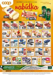 Akční leták COOP, platný od 2026-09-09 do 2026-09-22.