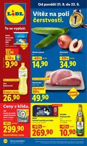 Akční leták LIDL, platný od 2026-09-21 do 2026-09-23.