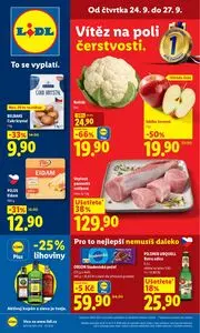 Akční leták LIDL, platný od 2026-09-24 do 2026-09-27.