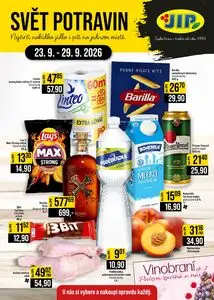 Akční leták JIP, platný od 2026-09-23 do 2026-09-29.