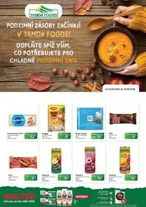 Akční leták Tamda Foods, platný od 2026-09-23 do 2026-09-29.