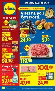 Akční leták LIDL, platný od 2026-09-28 do 2026-09-30.