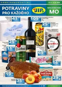 Akční leták JIP, platný od 2026-09-23 do 2026-10-04.