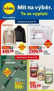 Akční leták LIDL, platný od 2026-09-29 do 2026-10-04.